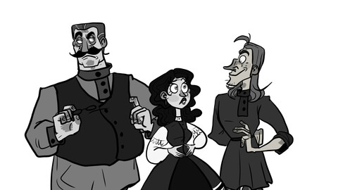 Working out the appearance of a 2D character