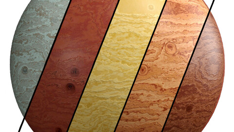 5 Colored Wood  Materials PBR 4k