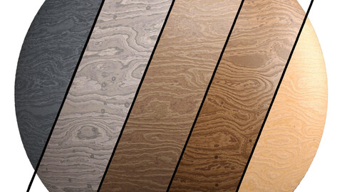 5 Wood Materials PBR 4k