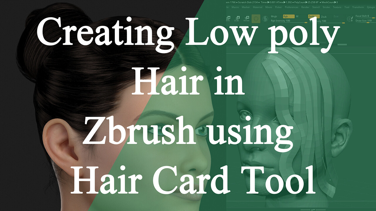 hair card zbrush
