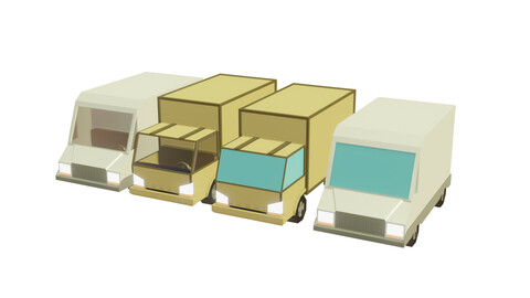 Low Poly Trucks
