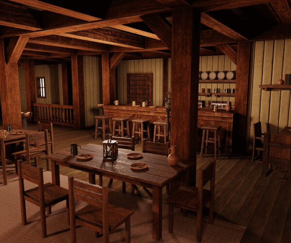 ArtStation - Medieval Inn | Game Assets