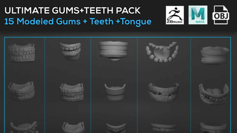 Ultimate Gums + Teeth + Tongue Model Pack