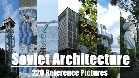 Soviet Architecture (also abandoned) 220 Photo Reference Pictures