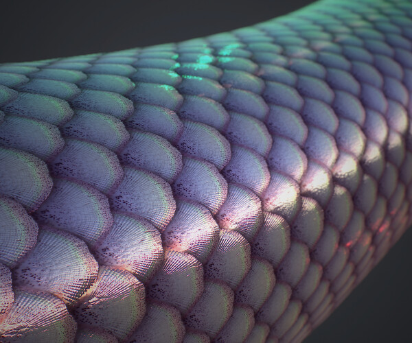 ArtStation - Reptile scales Substance Material