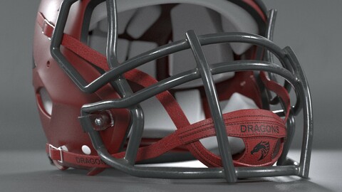 American Football Helmet Dragon team
