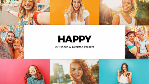 20 Happy LUTs and Lightroom Presets