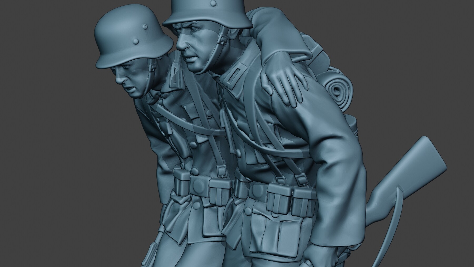 Модель вермахт. Солдат ww2 SFM Вермахт Германия. Figurine Wehrmacht. German Soldier model 3d Hairco\UT.