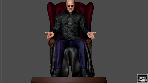 MORPHEUS MATRIX STATUE MOVIE CHARACTER MAN 3D print model