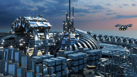 Futuristic City 7. (HD)