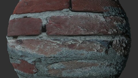 Old Brick Wall 6 PBR Material