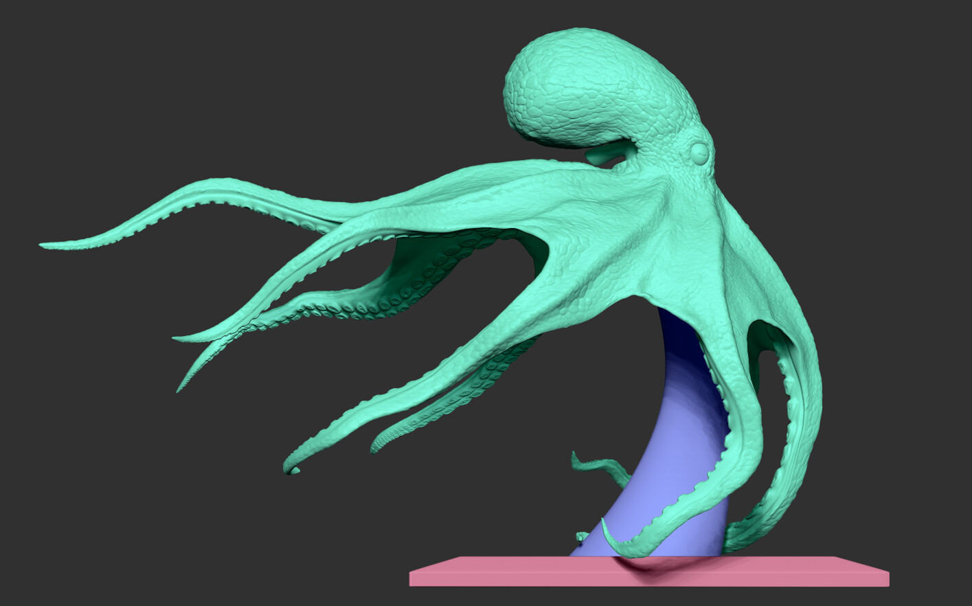 ArtStation Octopus Statue Resources