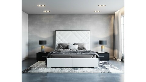 Modern Bedroom Scene 1