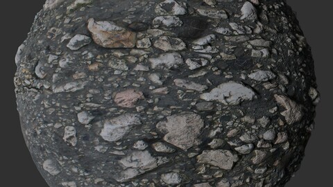 Gravel Ground 5 PBR Material