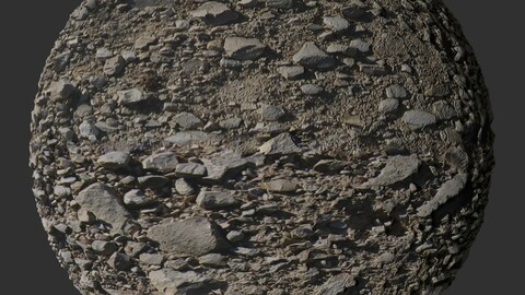 Gravel Road 1 PBR Material