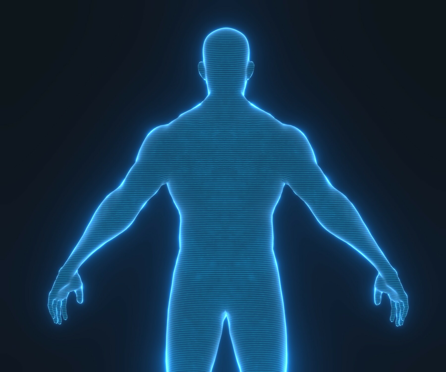 3D Disco - Human Hologram Male 3D Model