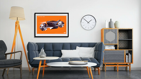 Bike Art Print - PARALLAX