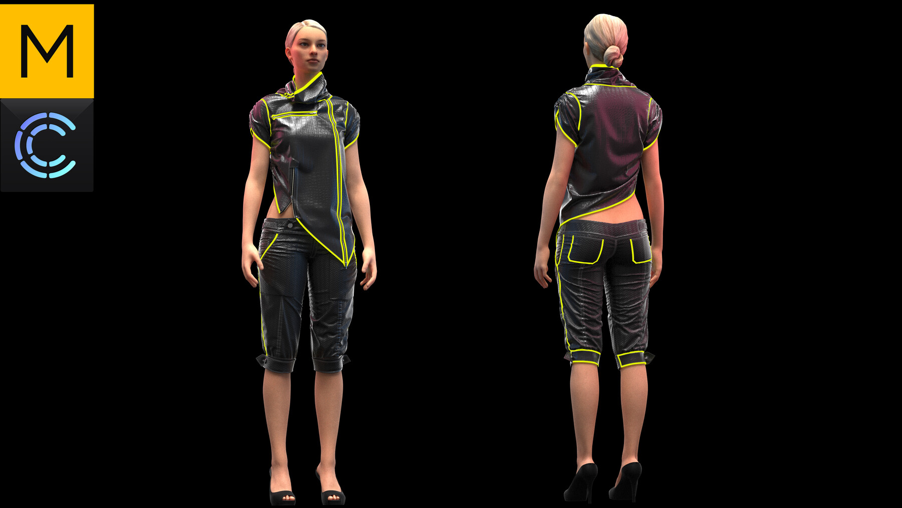 ArtStation - Sci-fi clothes. Marvelous Designer, Clo3d project + OBJ ...