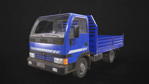 Light Truck Tipper - Low Poly