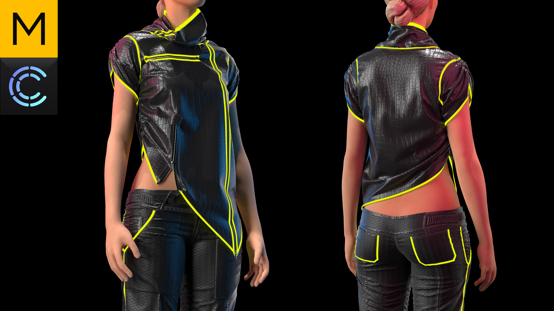 ArtStation - Sci-fi clothes. Marvelous Designer, Clo3d project + OBJ ...
