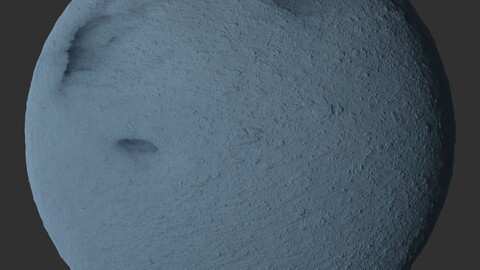 Holes In Snow PBR Material