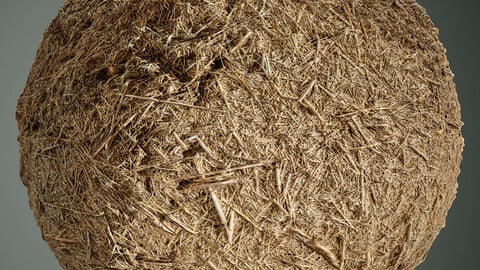 PBR DEAD GRASS 01 4K  MATERIAL