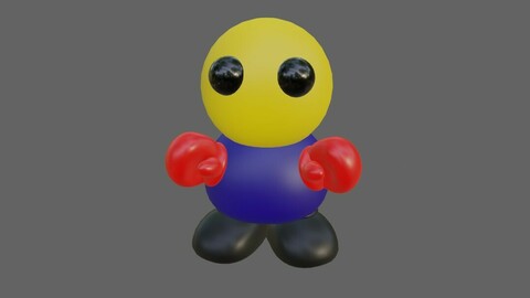 Little Boxer - Miniature 3D print model