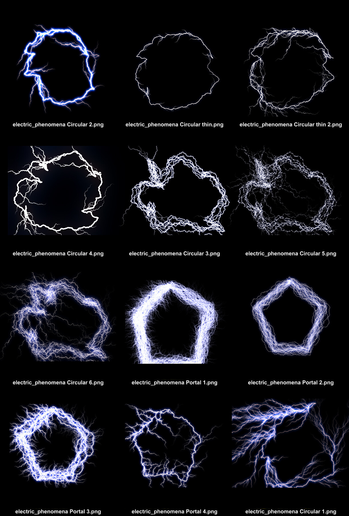 ArtStation Electrical phenomena energy portals Brushes