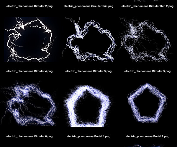 ArtStation Electrical phenomena energy portals Brushes