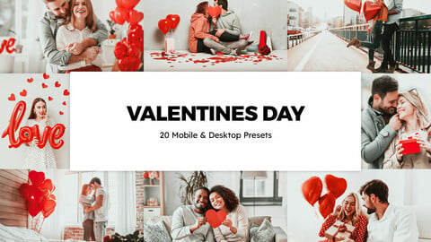 20 Valentines Day LUTs and Lightroom Presets