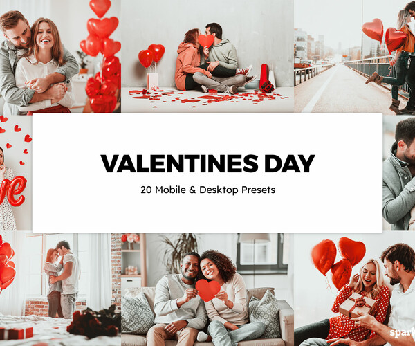 ArtStation - 20 Valentines Day LUTs and Lightroom Presets | Resources