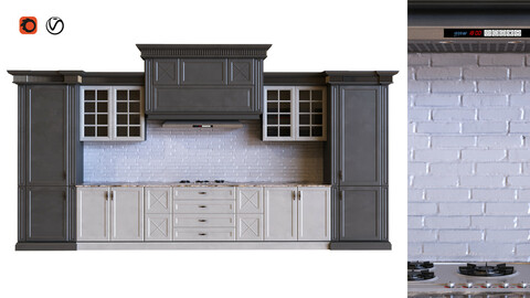 kitchen set 009 PBR MTL