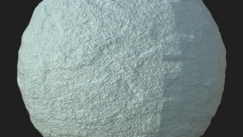 Snow .sbsar  substance painter material with parameter sliders.