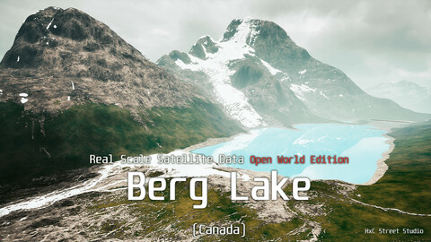 Berg Lake - Real Scale Satellite Data (UE4 Open World)