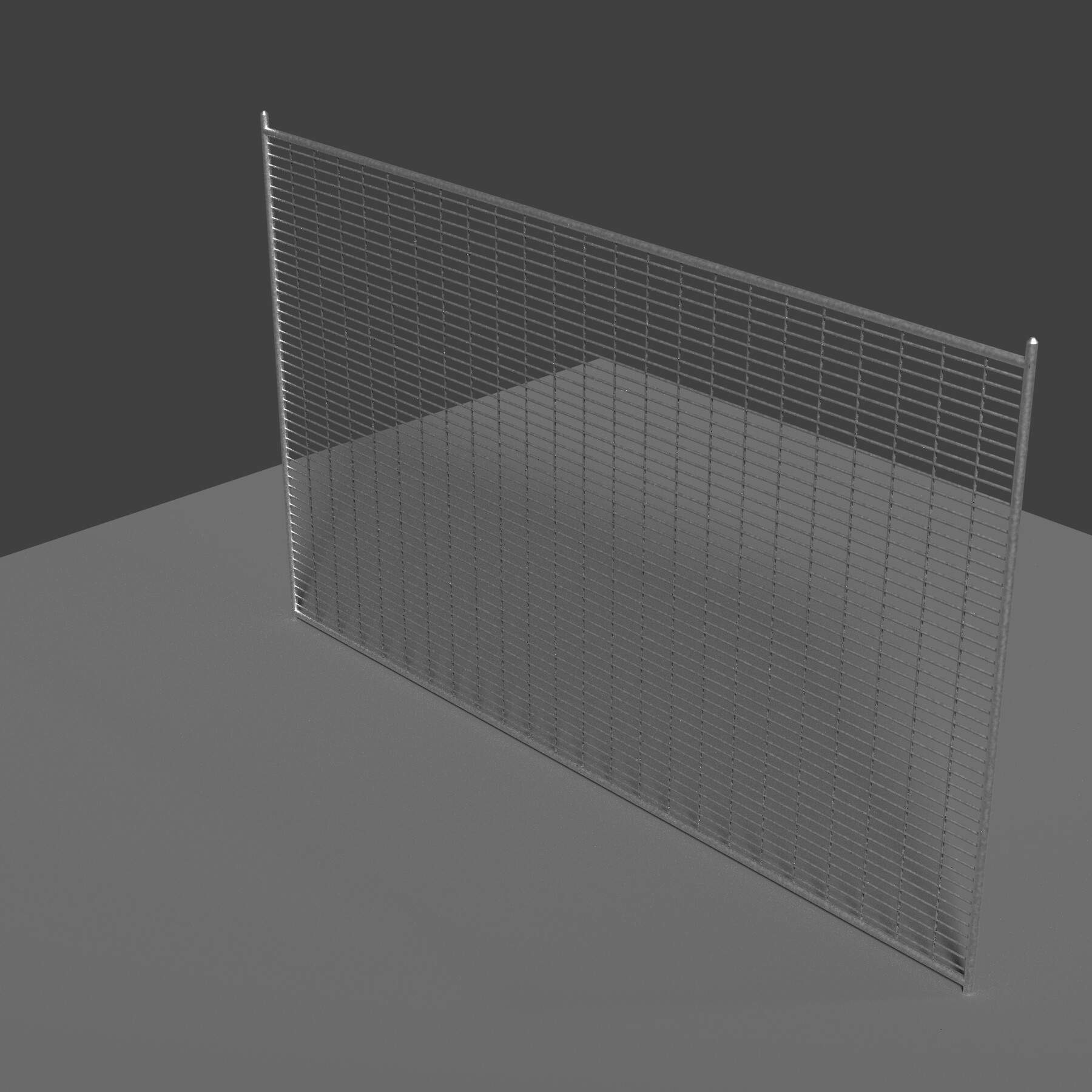 ArtStation - Metal Fence 3D Model | Game Assets