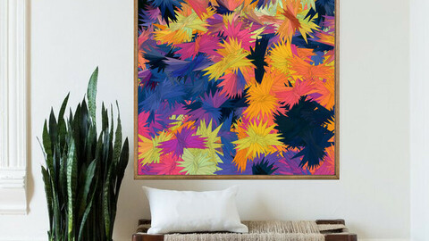 Abstract Geometric Art Colorful Design