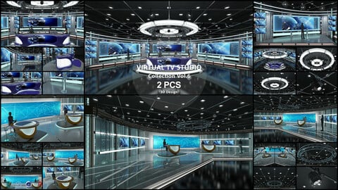 Virtual TV Studio Collection Vol 6 - 2 PCS DESIGN