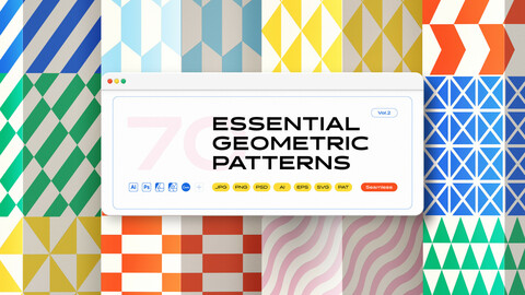 Essential geometric patterns collection