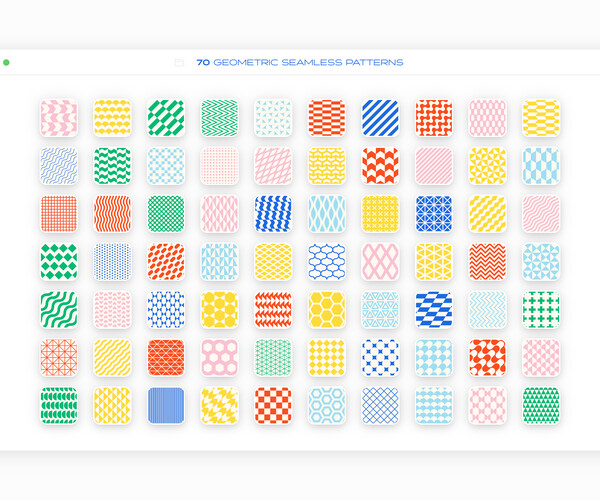 ArtStation - Essential Geometric Seamless Patterns Collection | Artworks