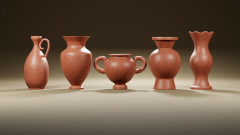Clay jug of 5 piece set Part 1
