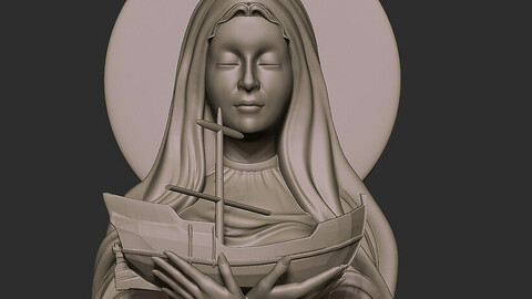 virgin stella maris .. patron saint of fishermen STL