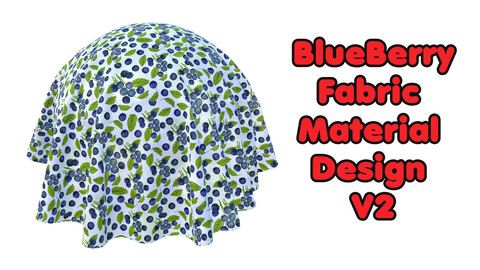 BlueBerry Fabric Material Design V2 / Sbsar / Substance Painter