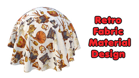 Retro Fabric Material Design / Sbsar / Substance Painter