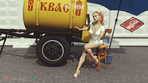 Kvas saleslady 3840x2160