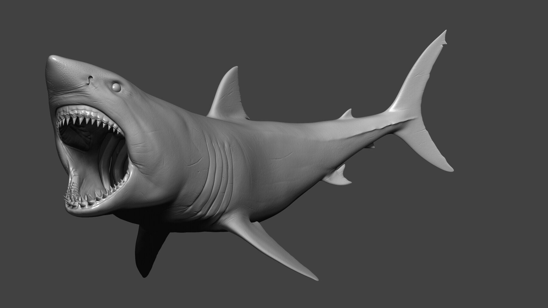 Great White Shark, 3D CAD Model Library