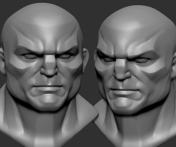 ArtStation - comic head basemesh | Resources