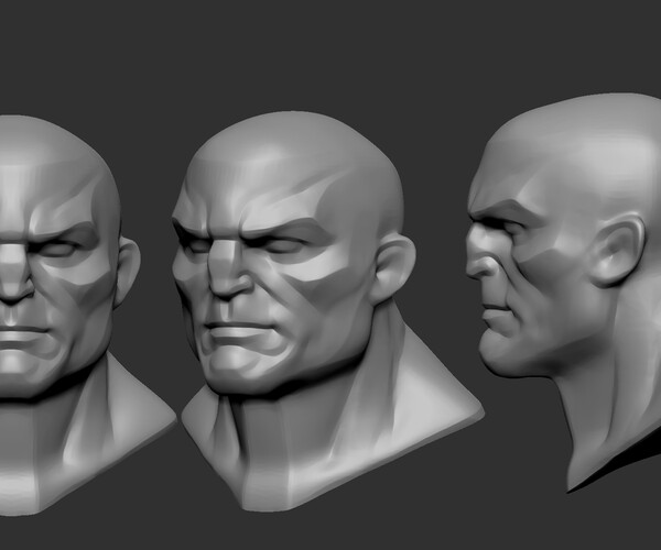 ArtStation - comic head basemesh | Resources