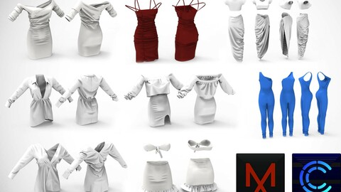 8 casual MD / Clo3D Dresses