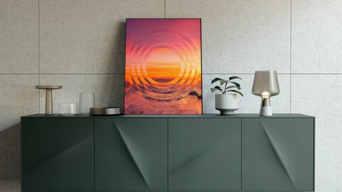 Abstract Colorful Geometrical Artwork Poster,Abstract Graphical Art Background Texture,Modern Conceptual Art,Synthwave Aesthetic Poster Print,3D Rendering,3D Illustration,Gift for Him, Gift for Her,Abstract Painting