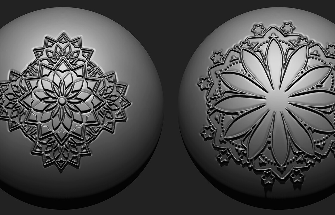 ArtStation - Ornament VDM Brush Pack Vol3 30 in One | Brushes